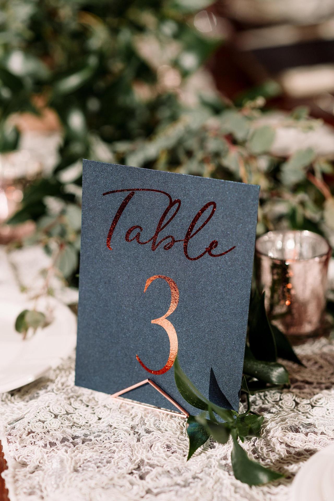 large table number holders