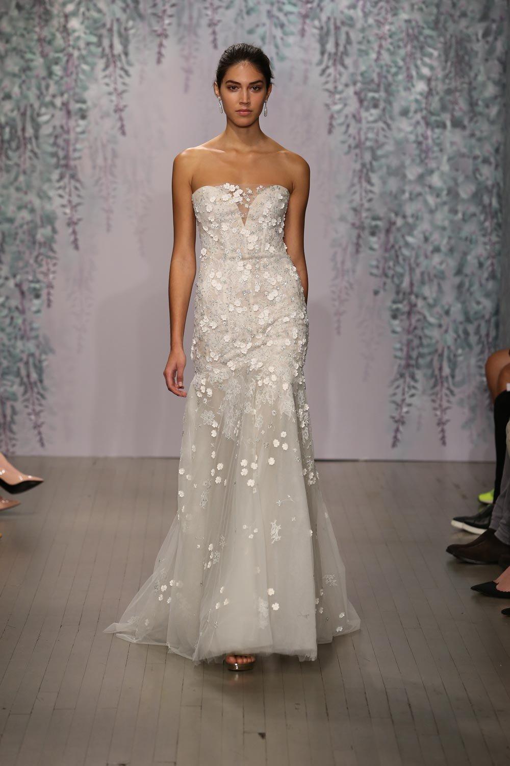 sparkly strapless wedding dresses