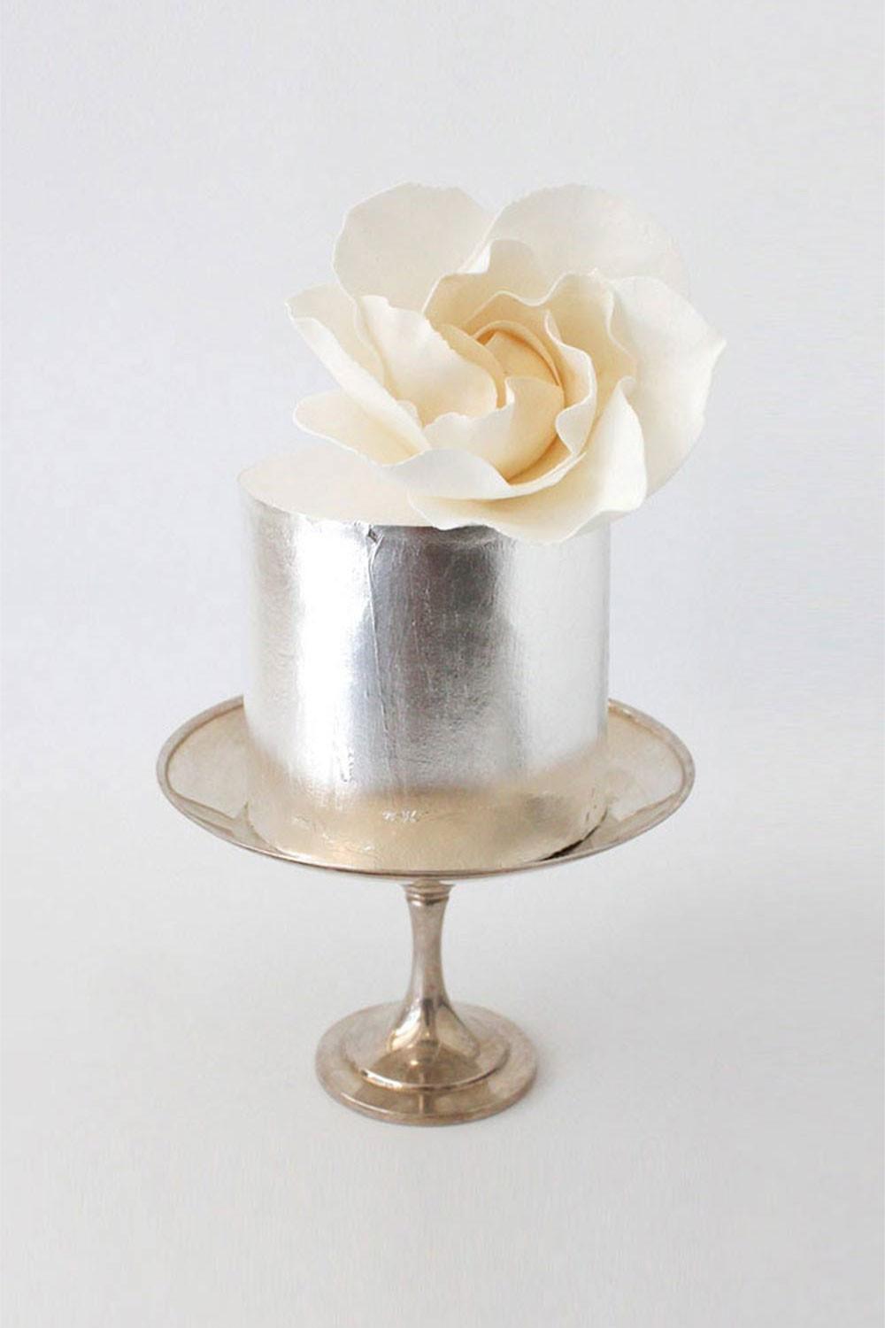 19 Beautiful Single Layer Wedding Cakes | Bride and Breakfast HK