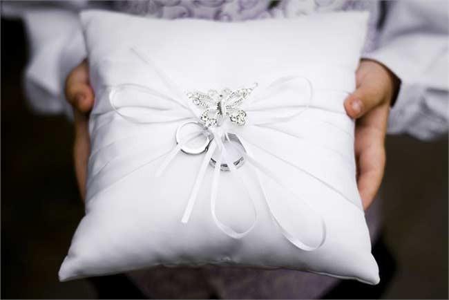 Pillow for rings on sale wedding