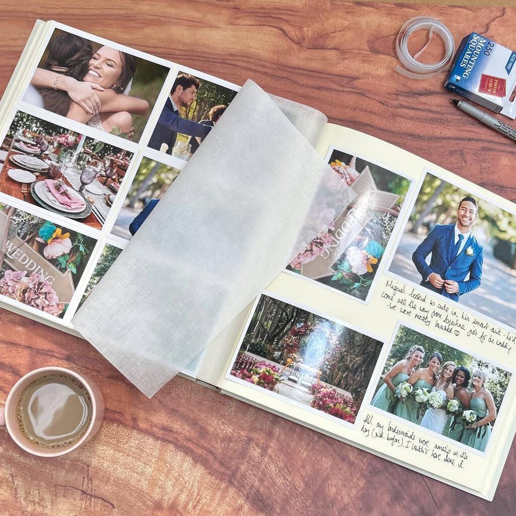 Personalised Leather Wedding Album – Be Golden