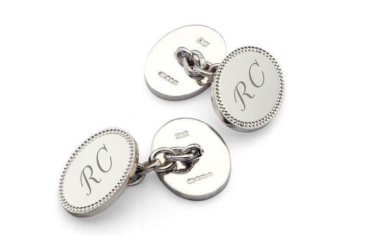 Silver cufflinks