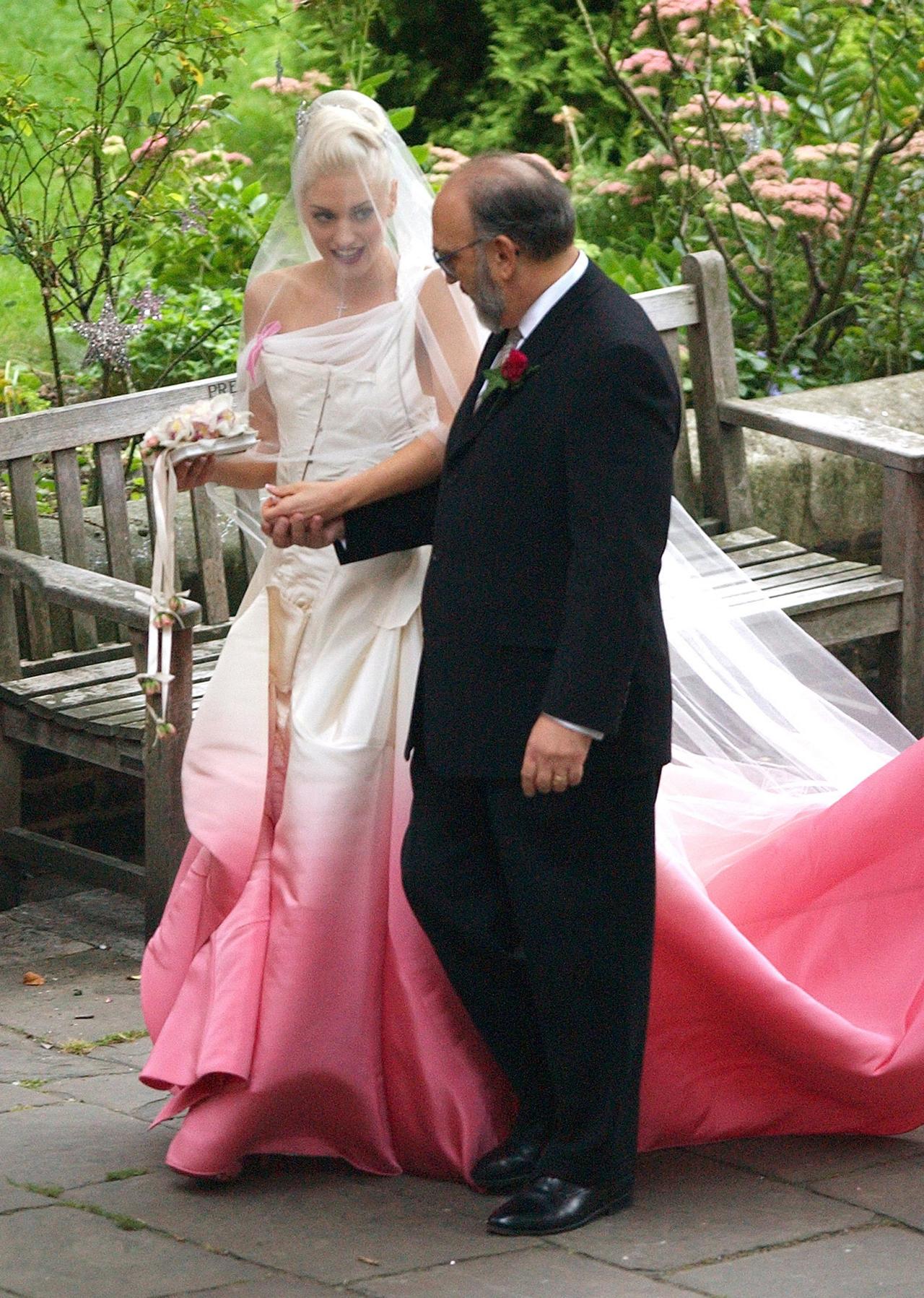 Gwen Stefani on her wedding day