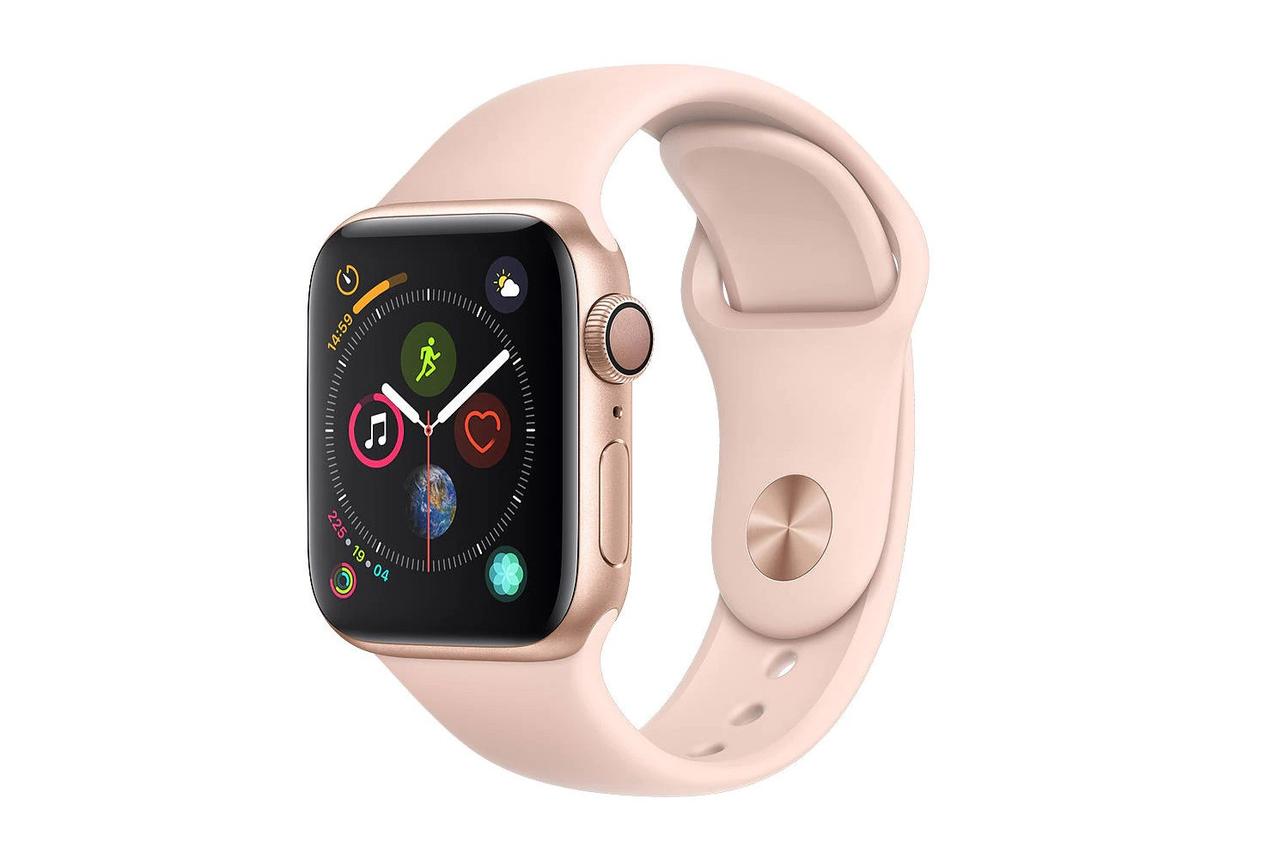 PInk and rose gold apple watch