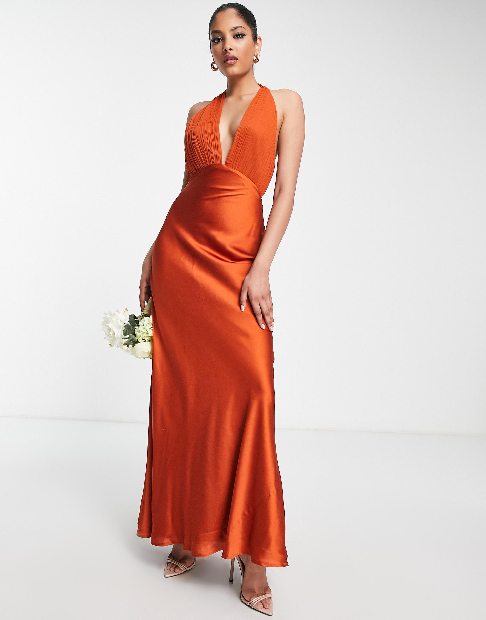 15 Rust Bridesmaid Dresses for Every Style of Wedding - hitched.co.uk 