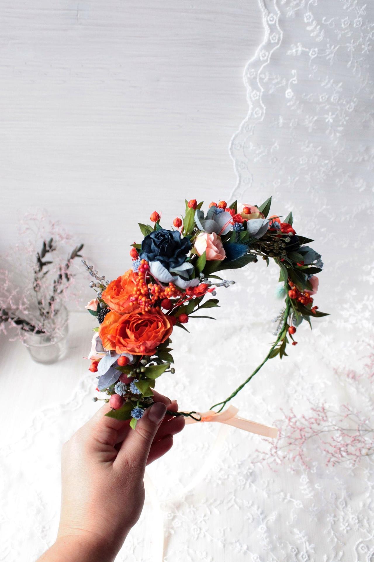 21 Flower Crowns Ideas for Boho Brides 