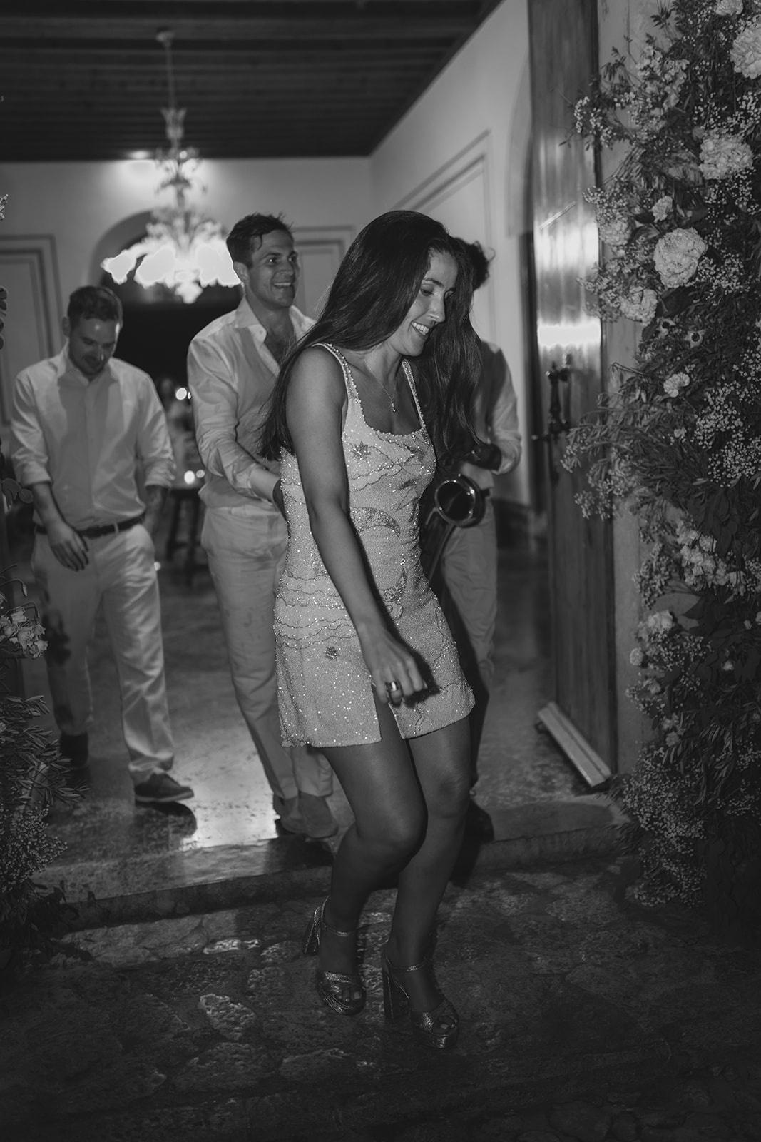 Josie in her clio peppiatt mini dress