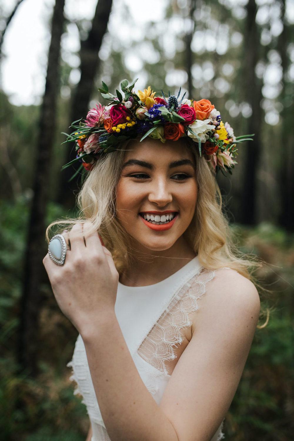 21 Flower Crowns Ideas for Boho Brides hitched