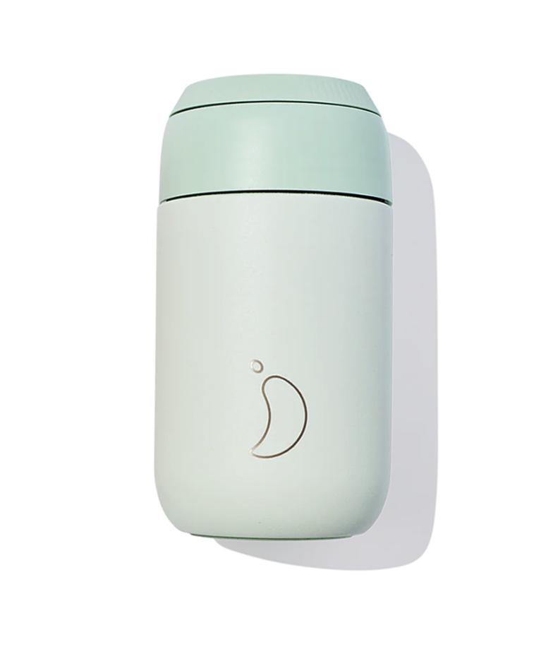 personalised coffee cup in sage green from not another bill