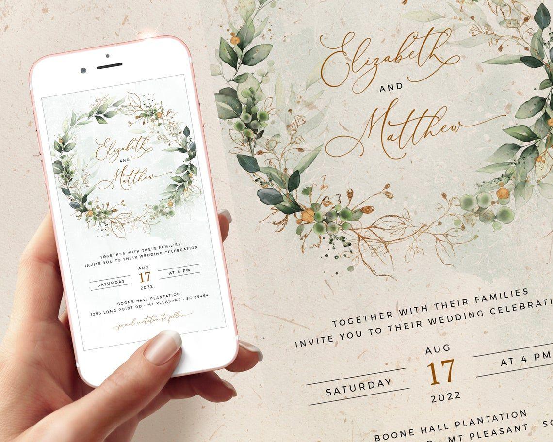 Digital Wedding Invitations: Electronic Wedding Invitations & How to Send  Them  