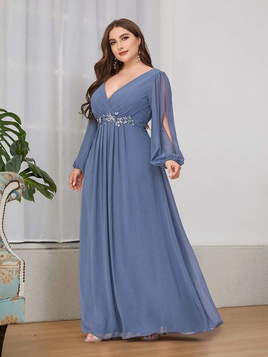 Plus size discount long dresses cheap