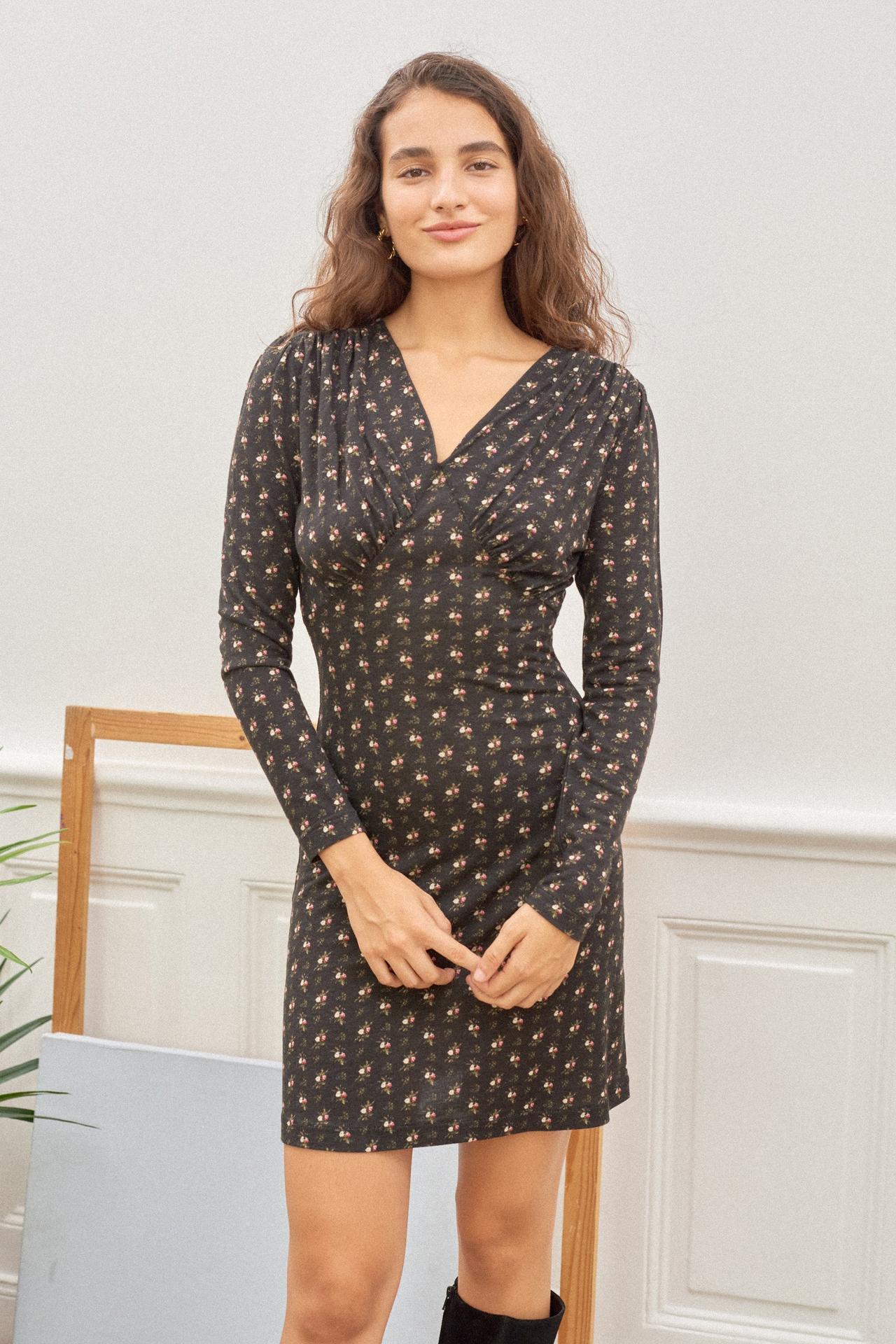 Long sleeve bridesmaid dress