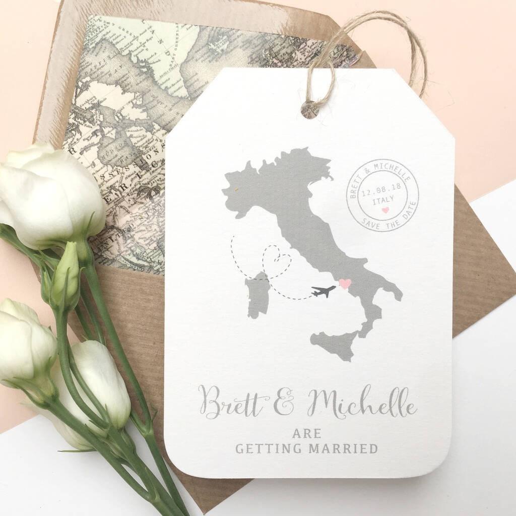 Save the Date Luggage Tags