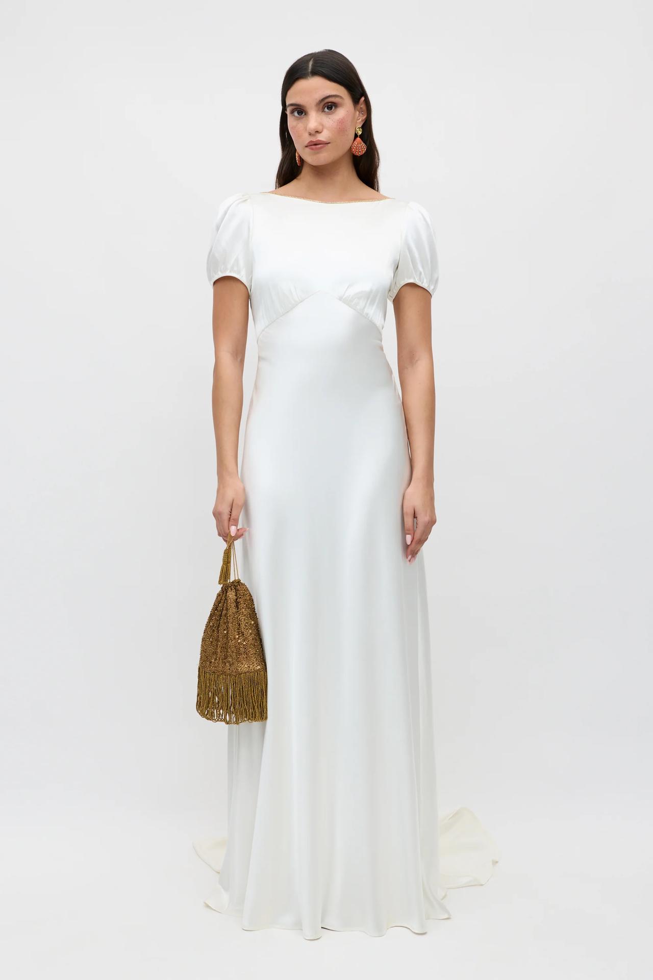 Natalia Silk Satin Gown – Rixo