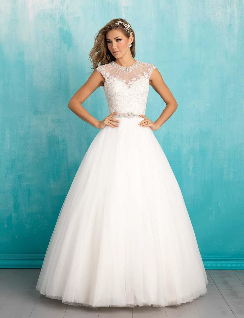 Wedding Dresses with Illusion Necklines: 27 of Our Favourite Styles ...
