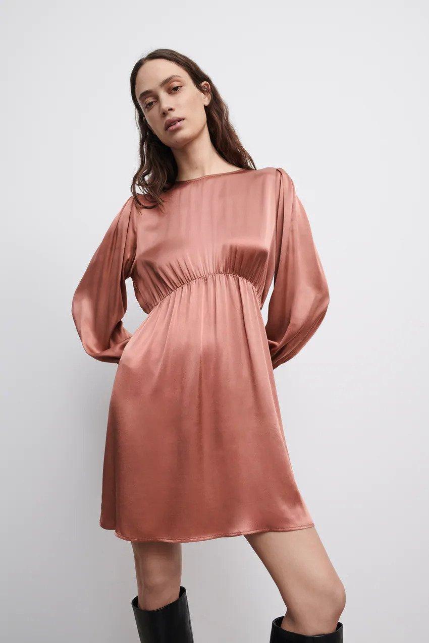 Long sleeve bridesmaid dress