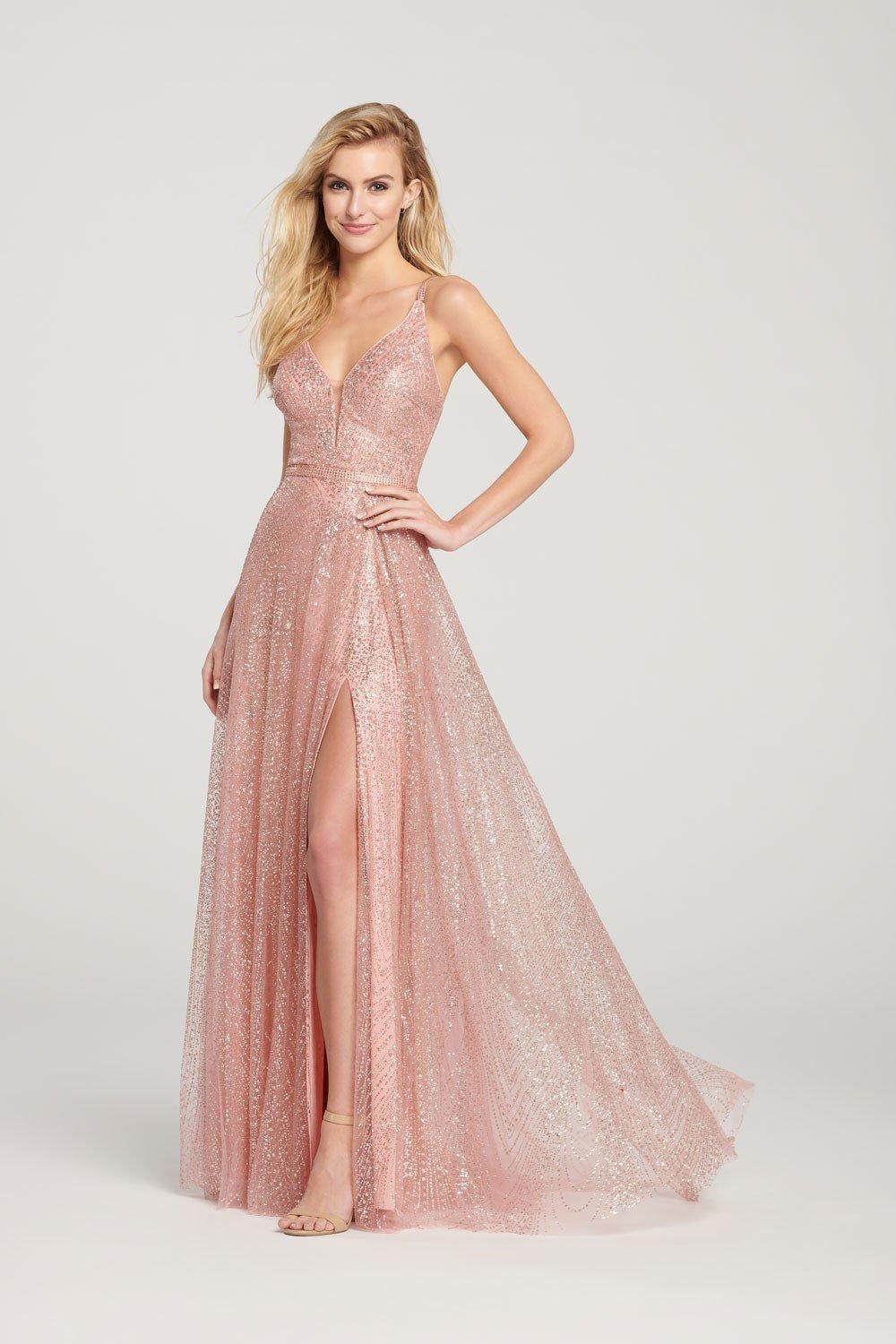 Bridesmaid gown hotsell rose gold