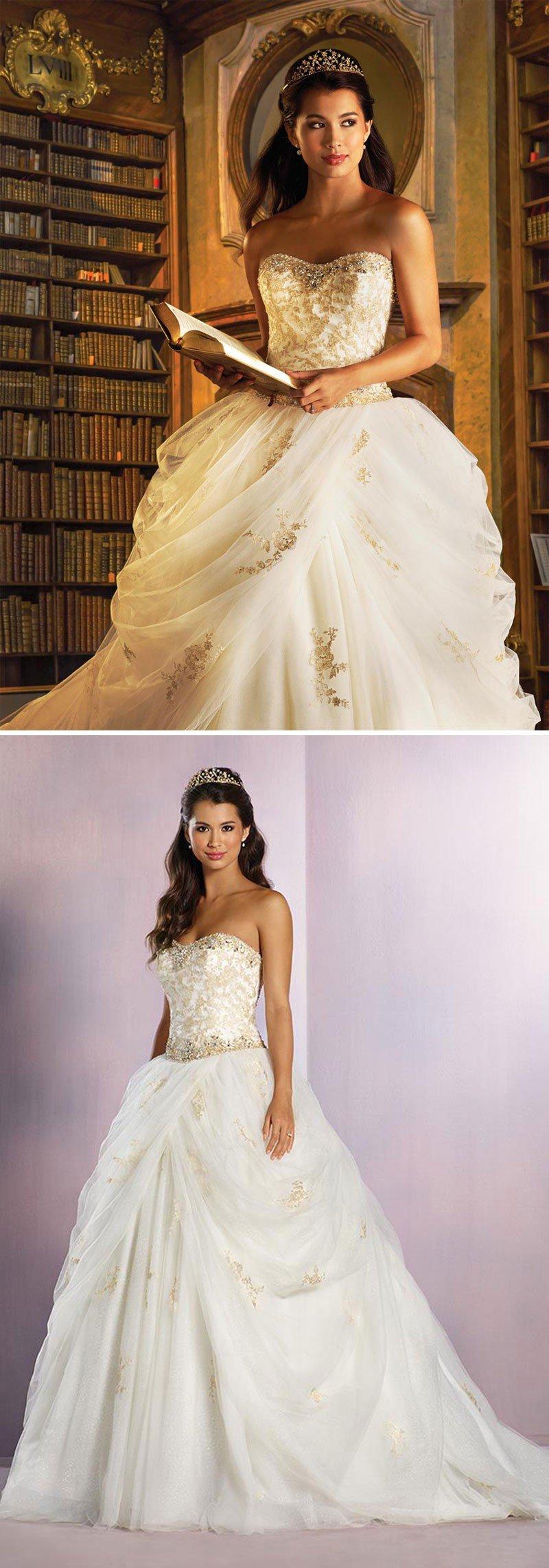 beauty and the beast bridesmaid dresses