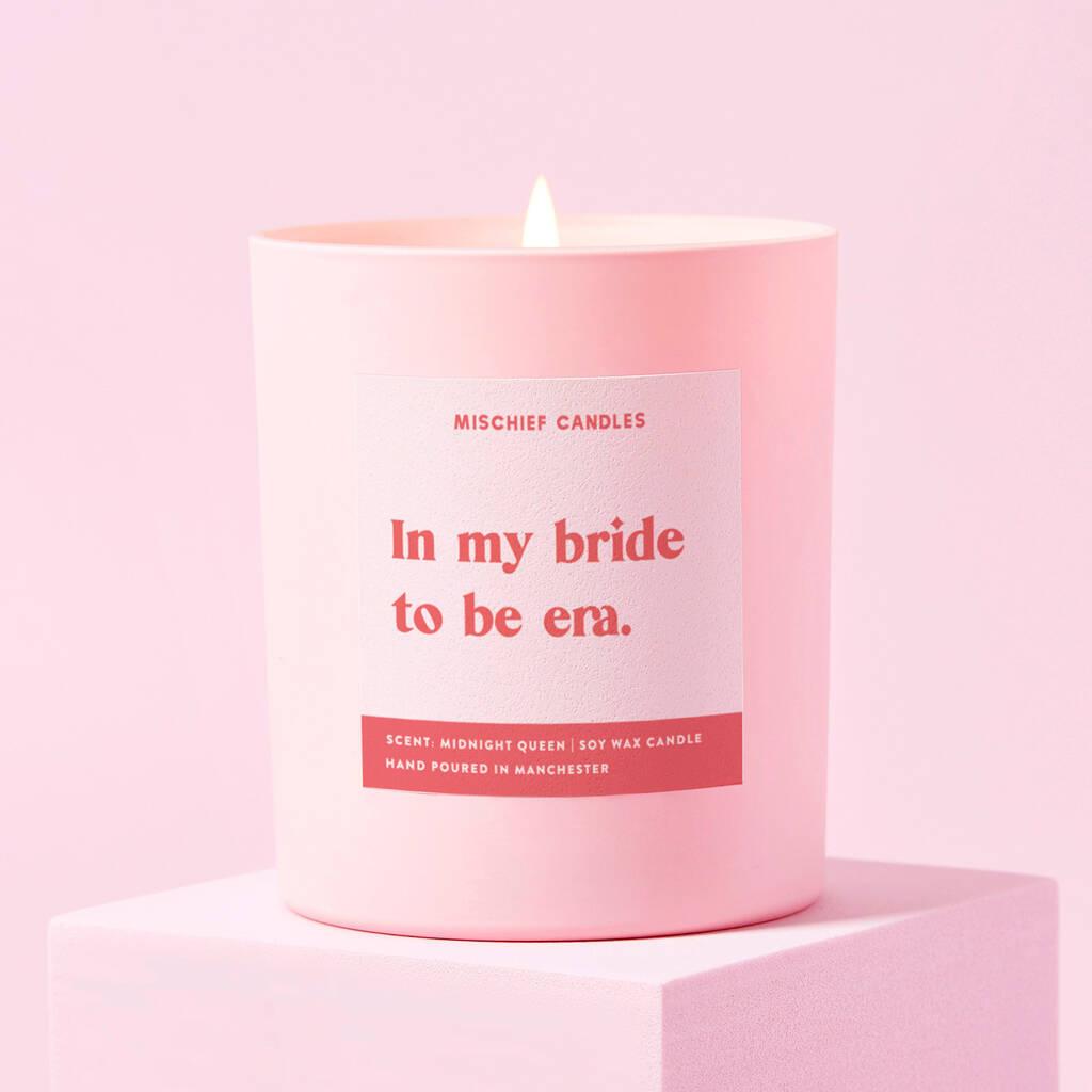 pink in my bridal era candle