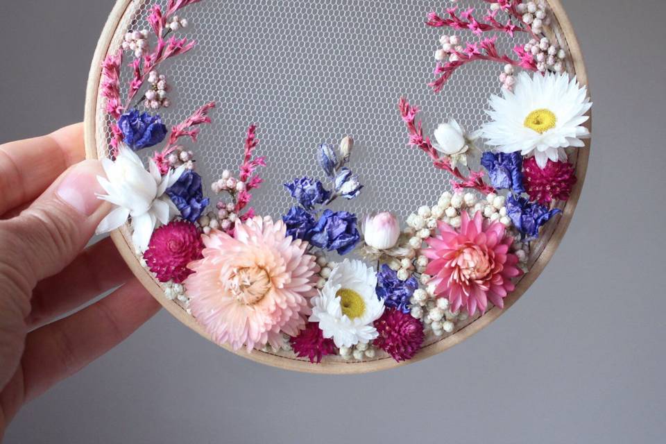 Olga Prinku Flowers on Tulle Embroidery Kit