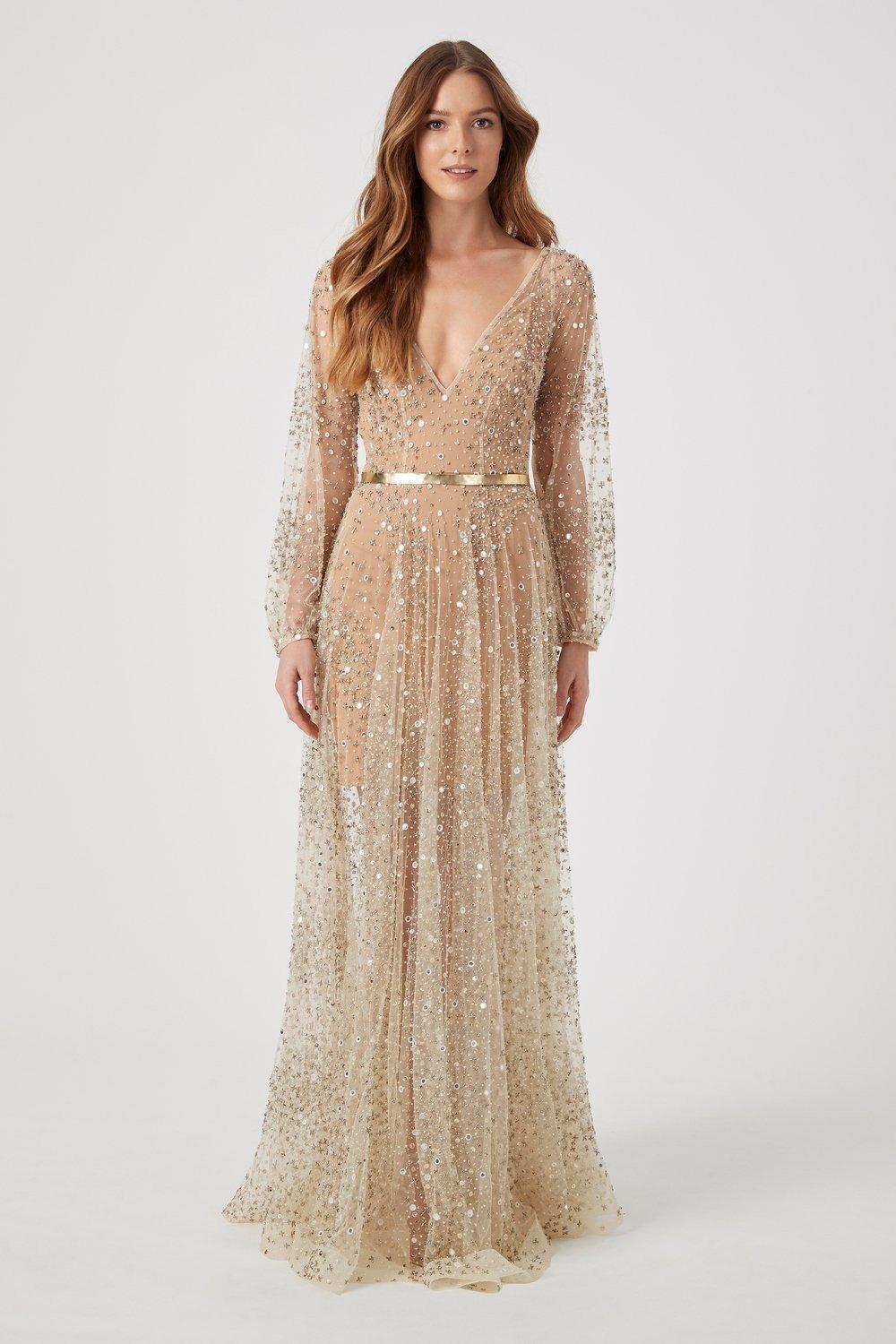 21 Romantic Champagne Wedding Dresses for Brides Who Want