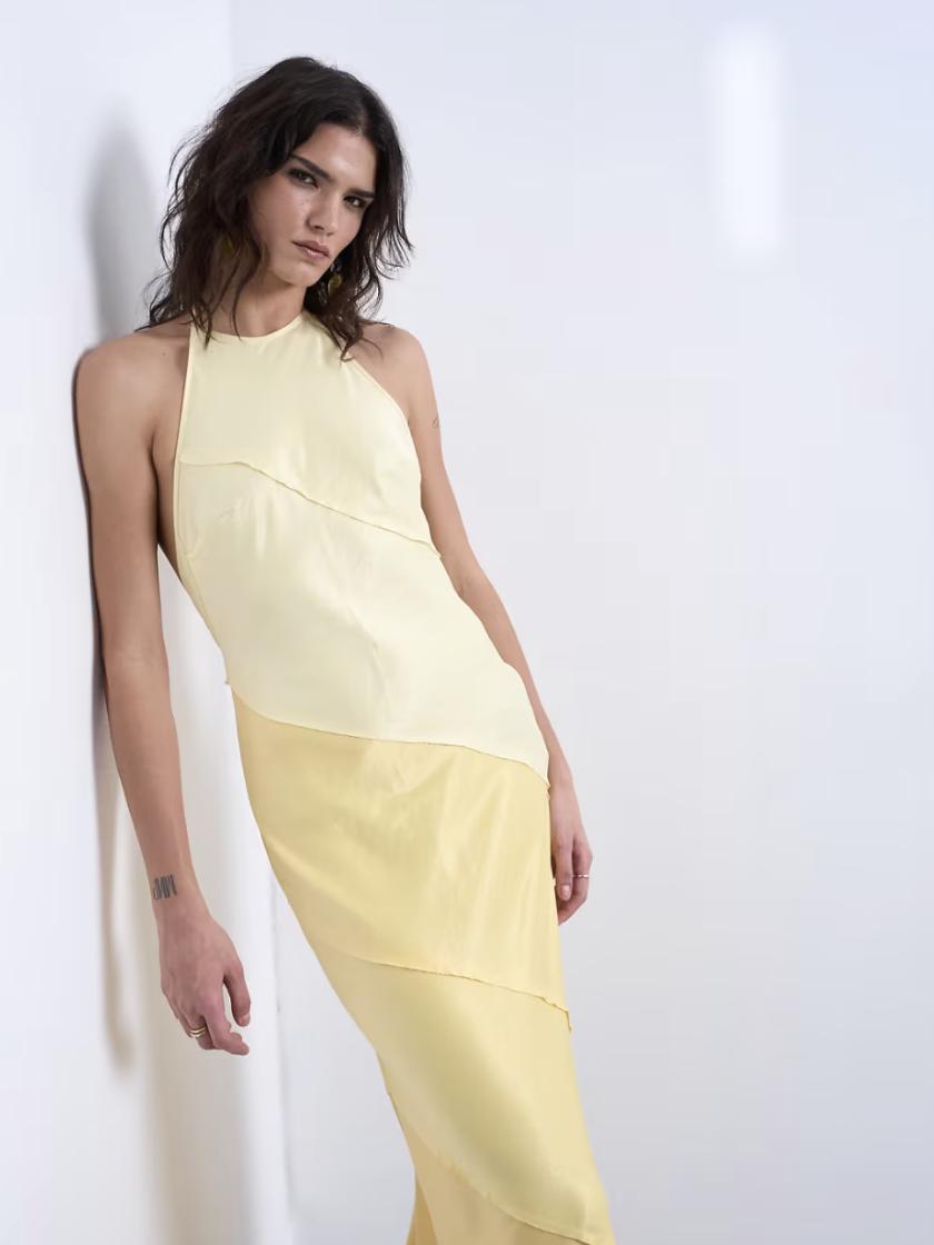 yellow gradient Topshop dress