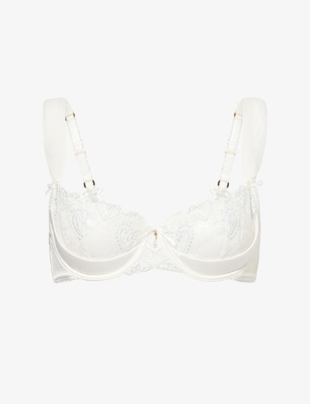 white lace Lounge Underwear bra