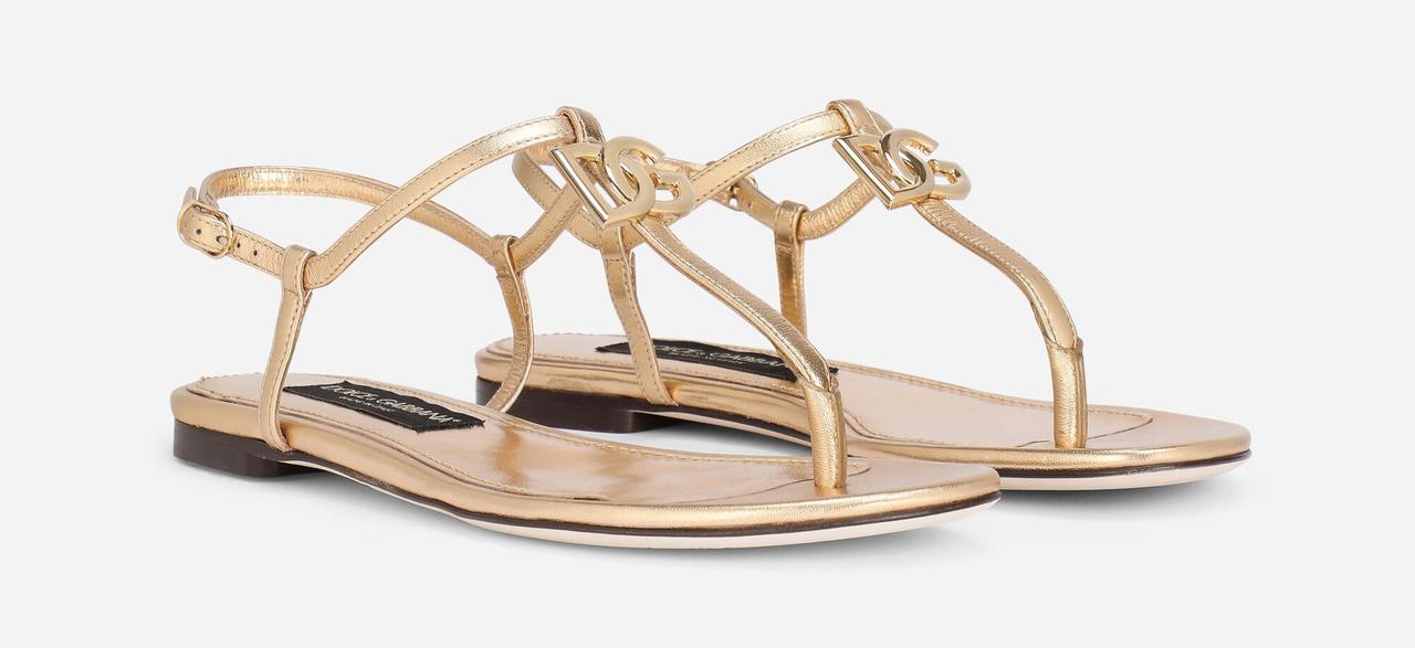 Gold Dolce & Gabbana sandals