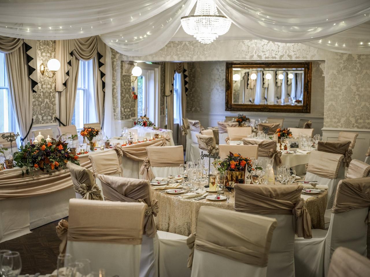 Wedding reception at Lancashire wedding venue Bartle Hall
