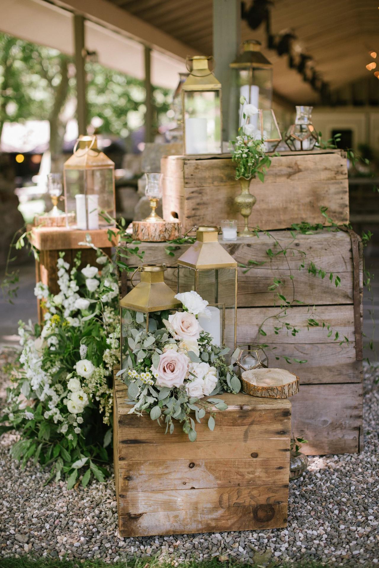 summer wedding reception decor