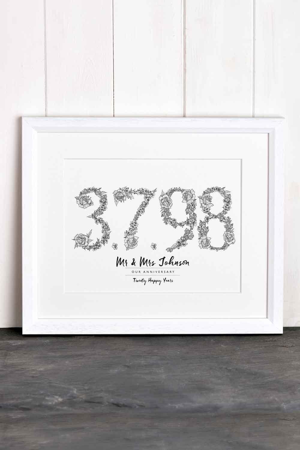 next-personalised-wedding-date-print