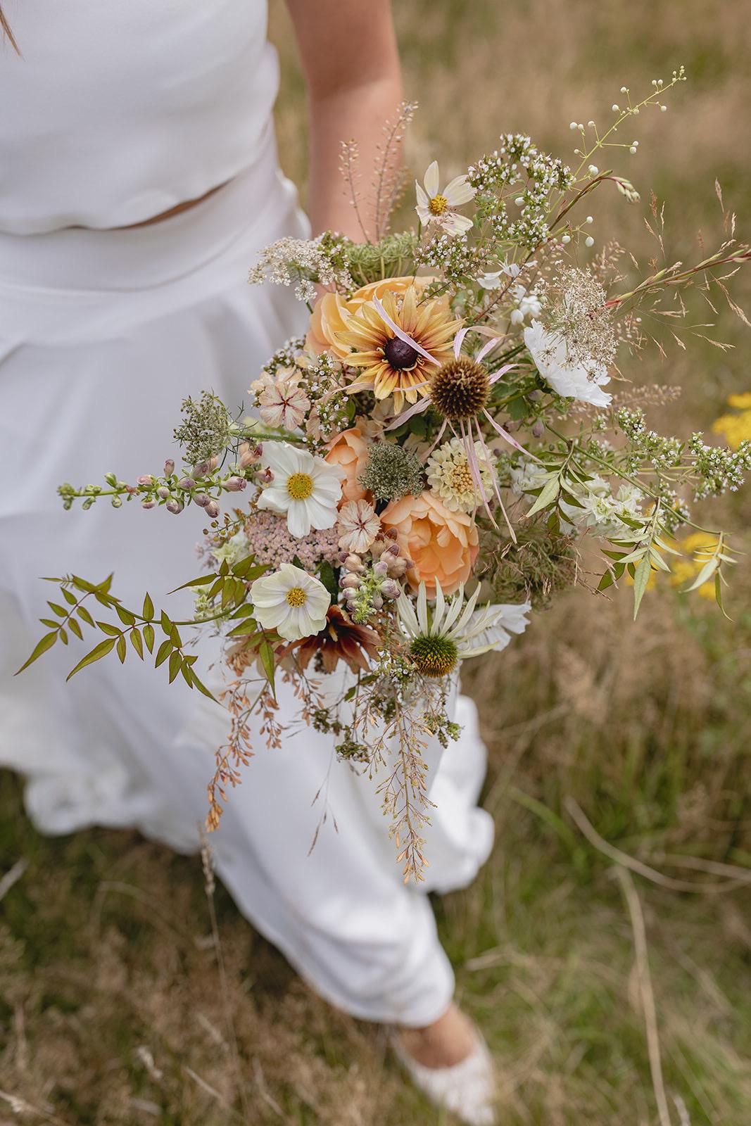 White wedding bouquet, wedding flowers, bridal bouquet, boho, destination wedding, roses, peony, poppy, bridal flowers, silk shops flower bouquet.