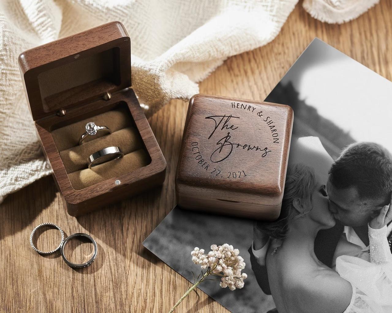 DIY Marriage Proposal Box for the Mr. or Mrs. To Be with Woodsbury -  Tidewater and Tulle | Timeless Modern Wedding Blog with DIY Wedding Ideas