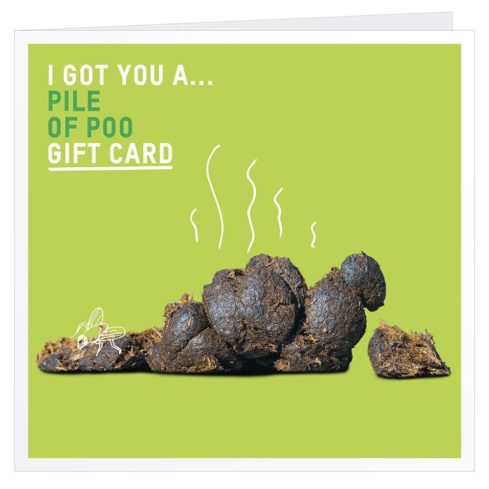 Oxfam pile of poo gift card