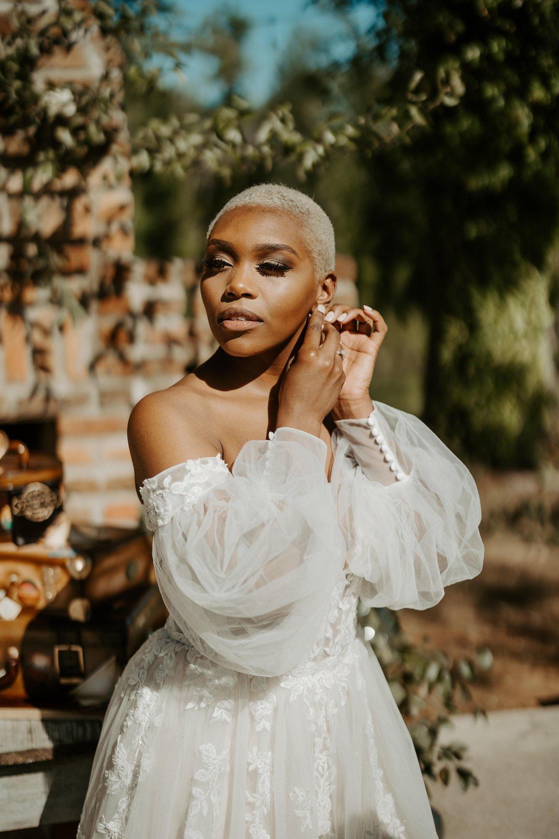 Bride in wedding dress