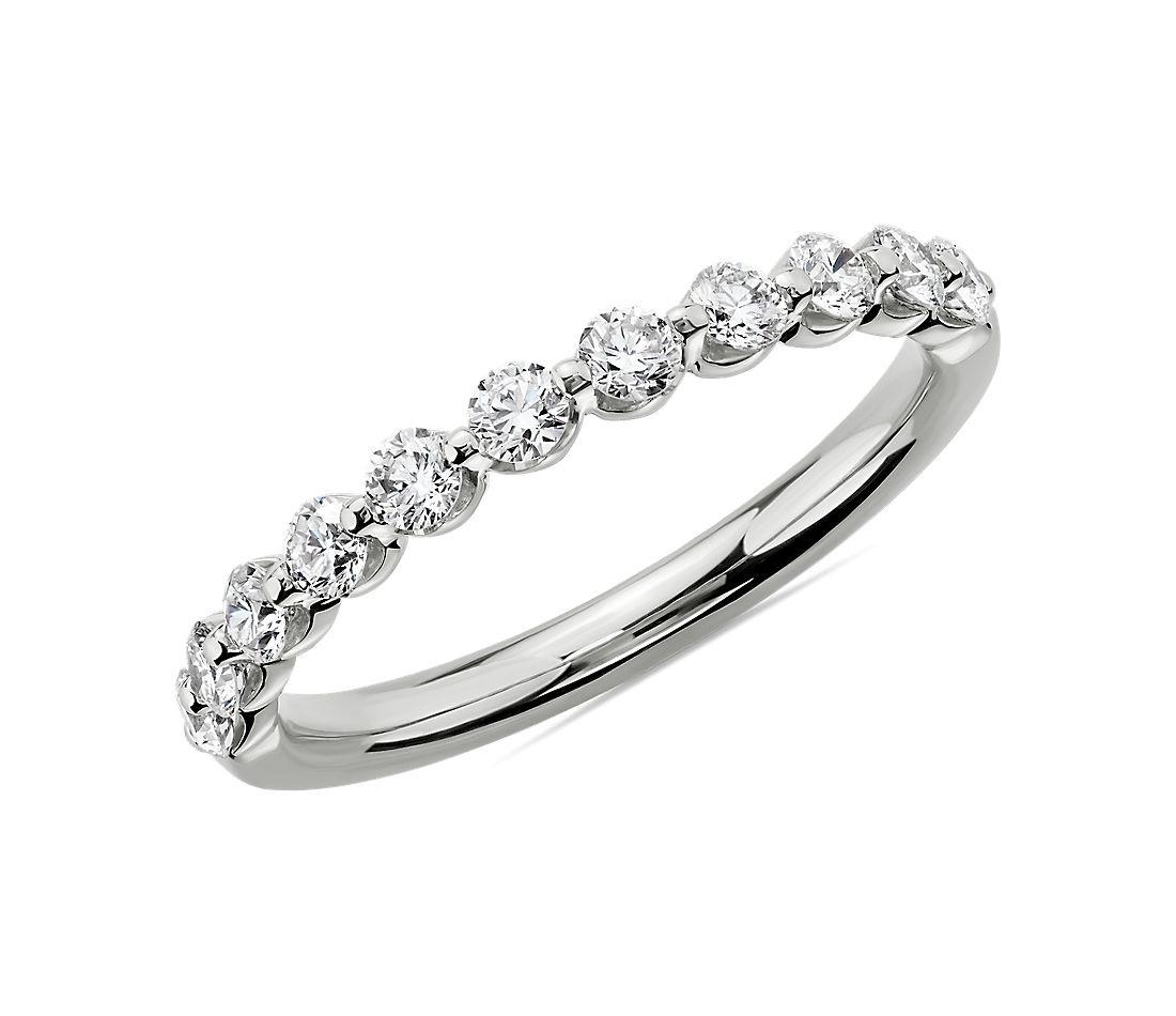 Floating Diamond Wedding Ring