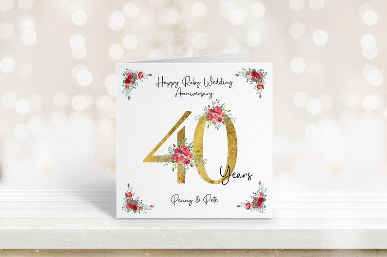 40th Wedding Anniversary Gifts: 32 of the Best Ruby-Inspired Ideas -  
