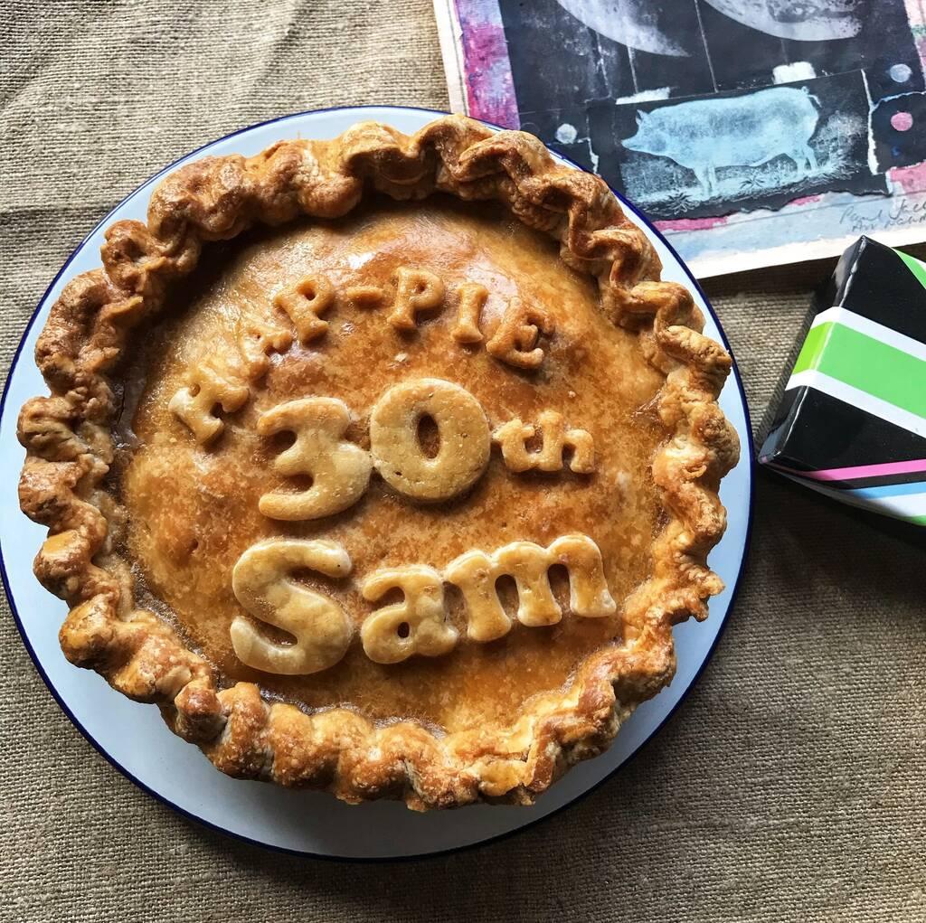 Large personalised pork pie