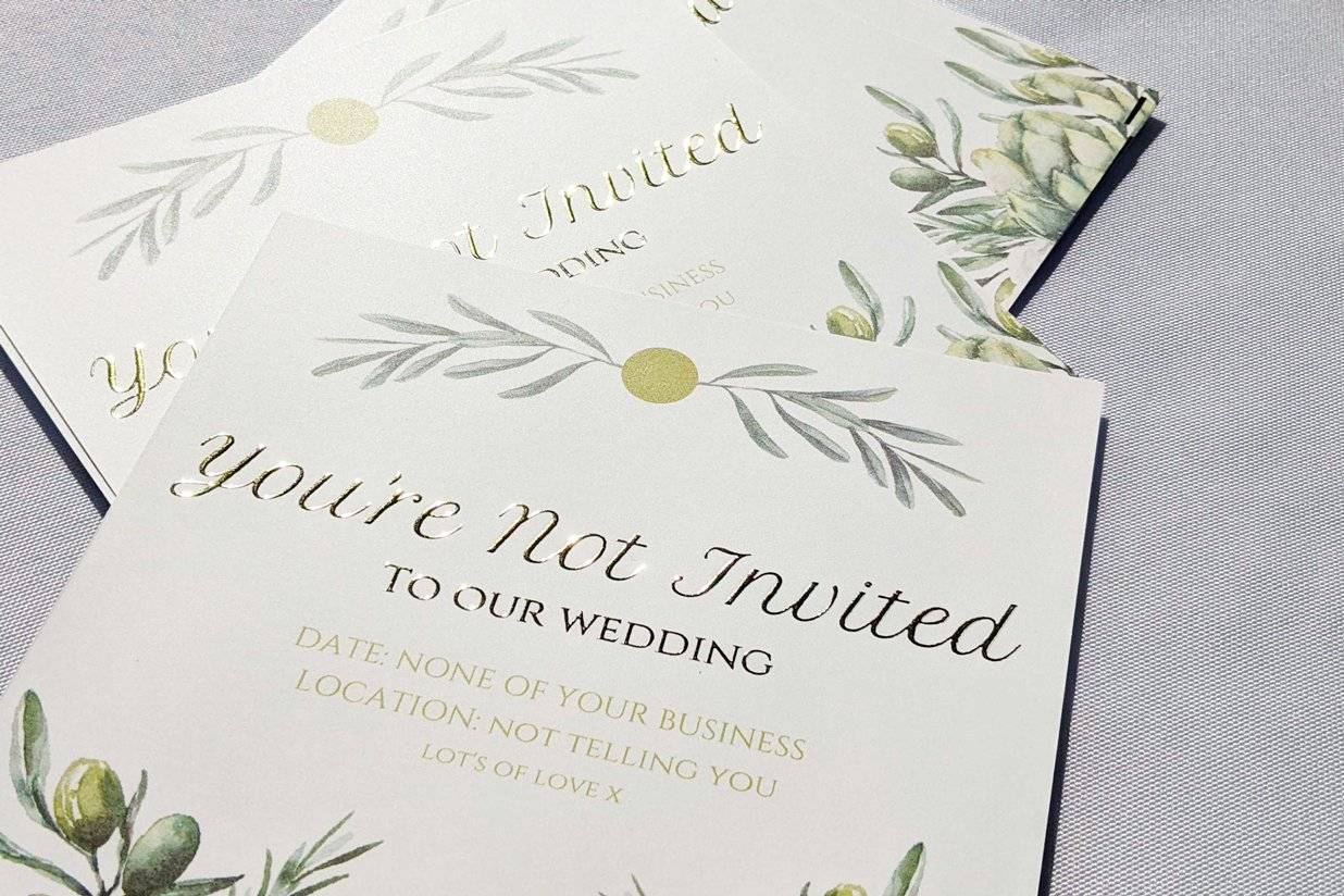 13 Polite Ways To Tell Someone They Re Not Invited To Your Wedding Hitched Co Uk