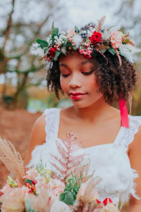 Reign Supreme with These Dried Flower Crowns + Extra Bridal Hair Concepts!  - Swanky Wedding