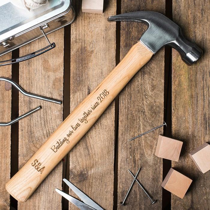 Personalised wooden hammer