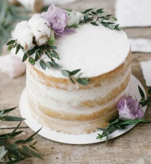 Sweet Petites - This semi naked cake dressed in some pretty florals! |  Facebook