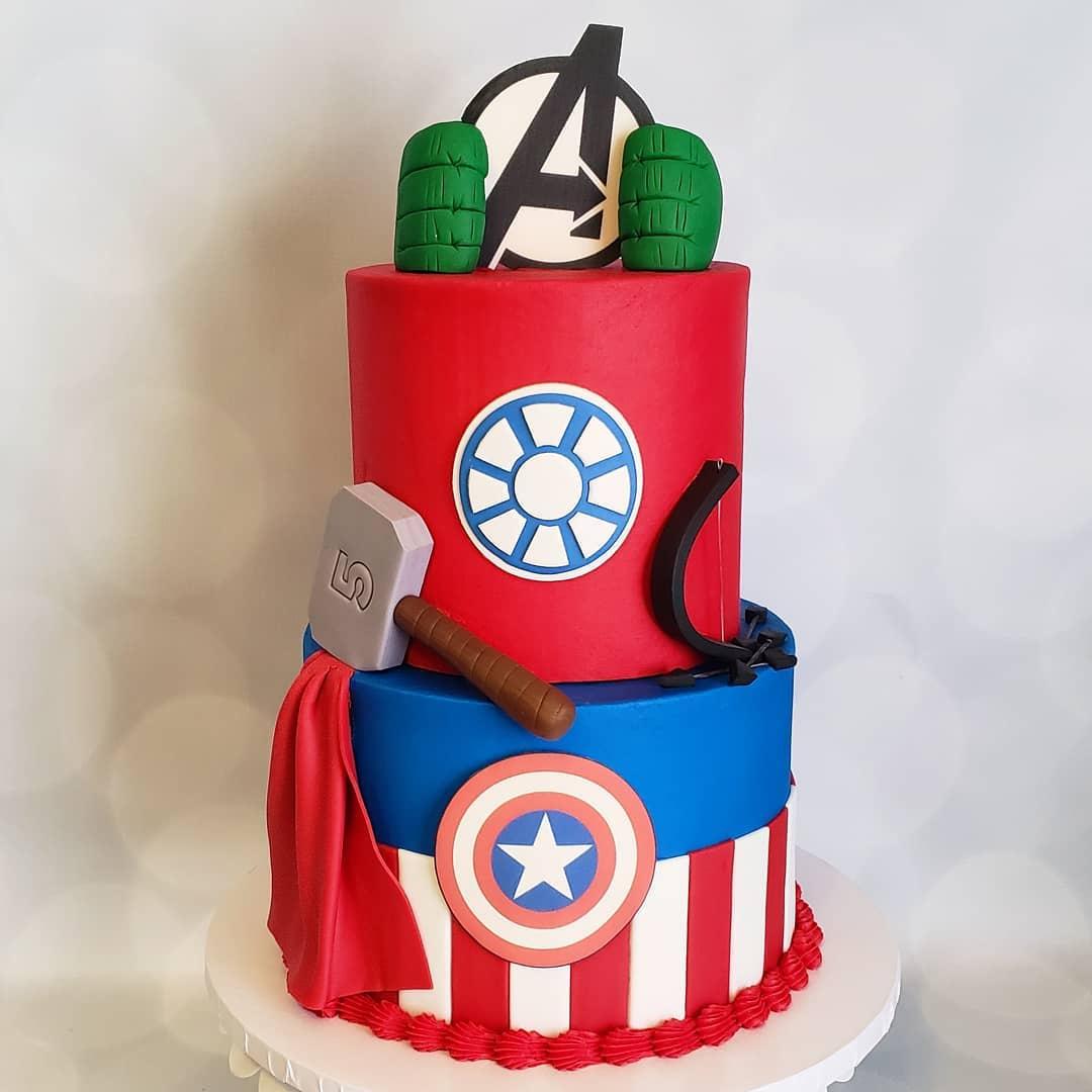Spangles Cakes - Loved this 3 tier Avengers cake! | Facebook
