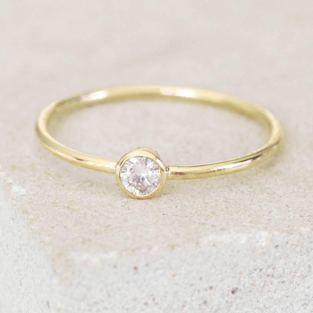 79109 original gold modern bezel diamond engagement ring