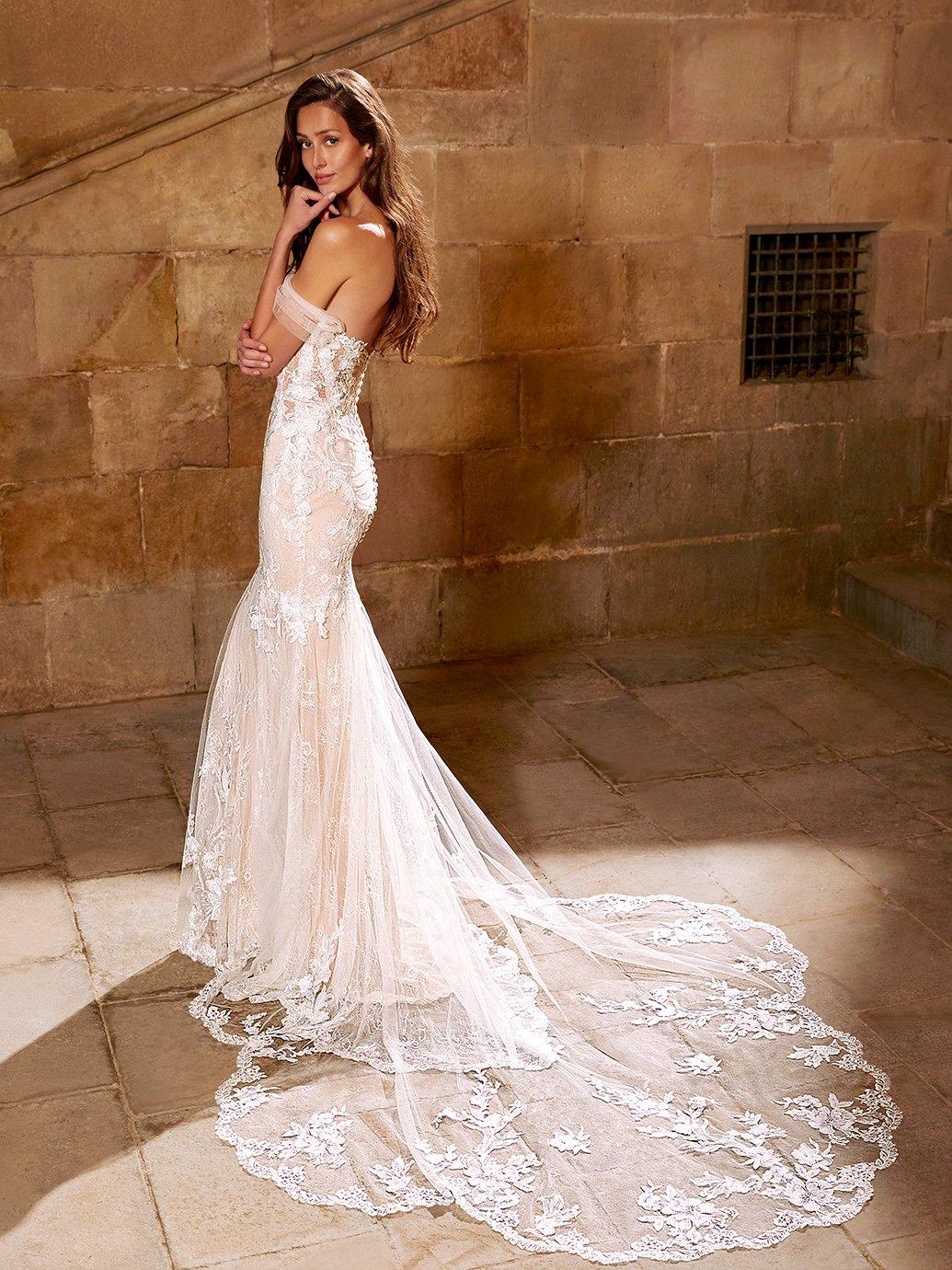 Etoile Evangline wedding dress from the back