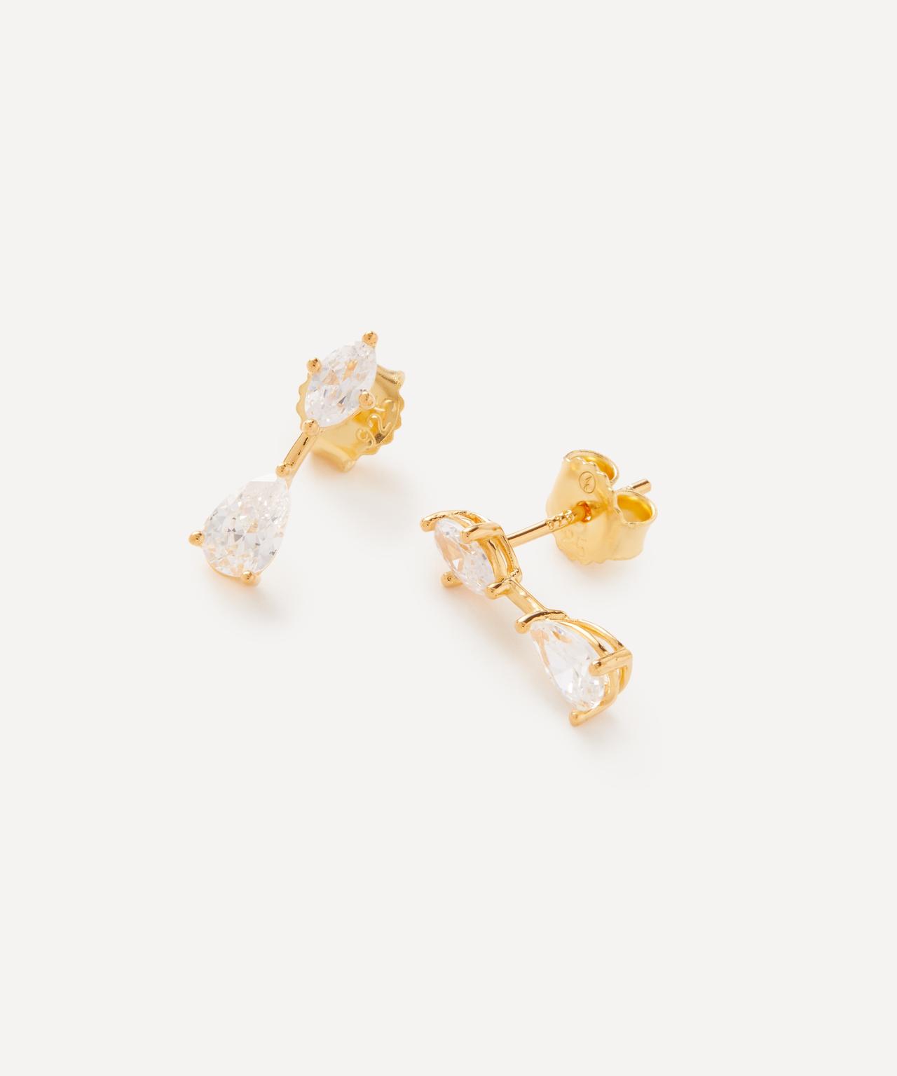 drop earrings gold