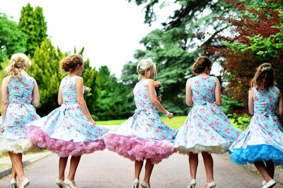 50s style bridesmaid on sale dresses