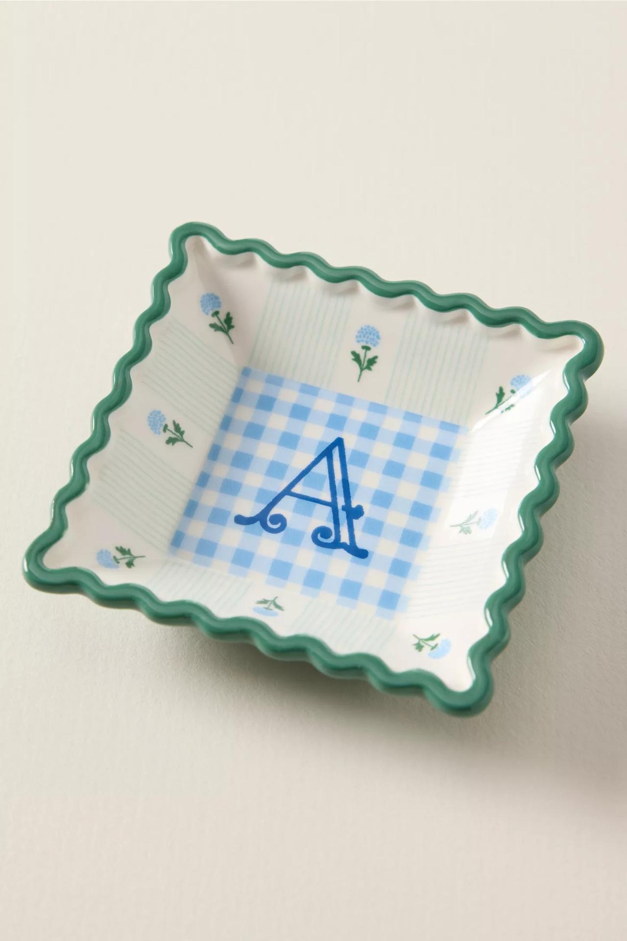 Georgia Monogram Stoneware Trinket Dish – Anthropologie