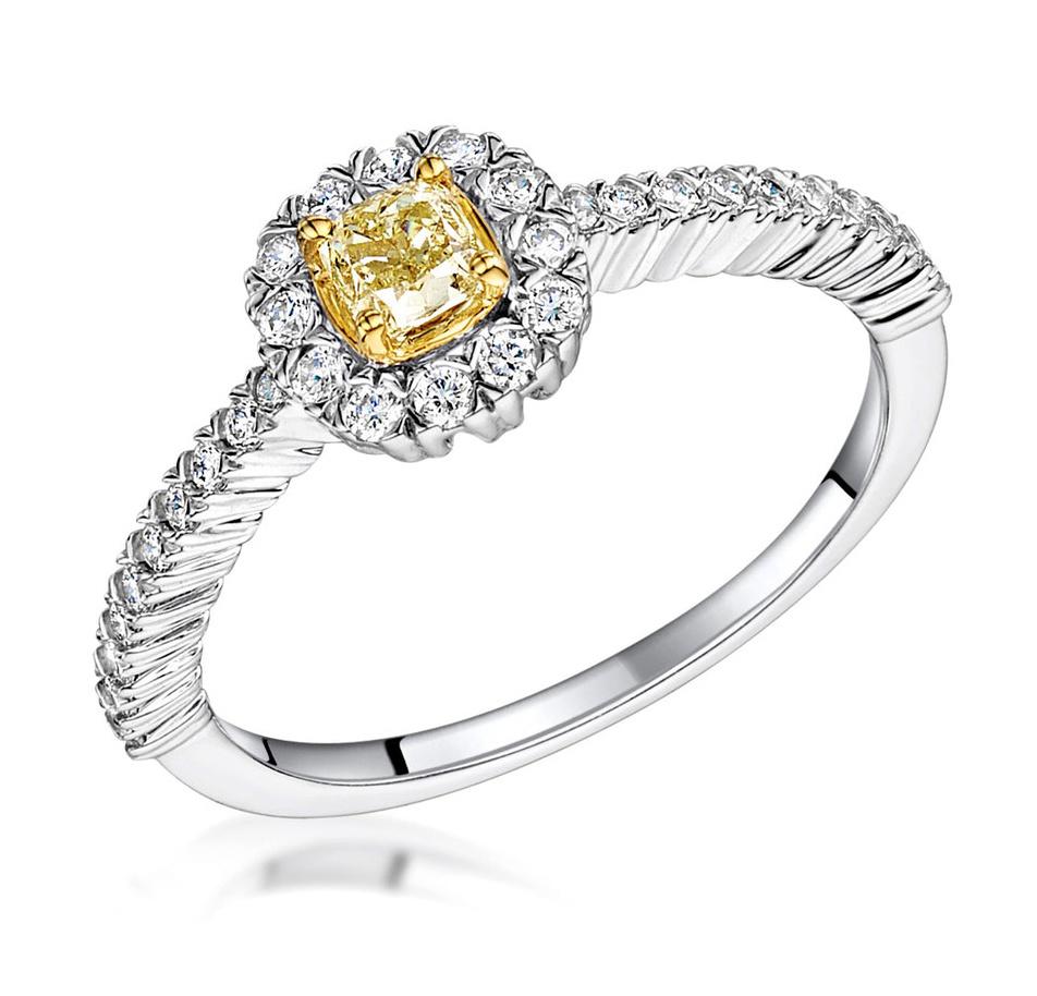 yellow diamond engagement ring
