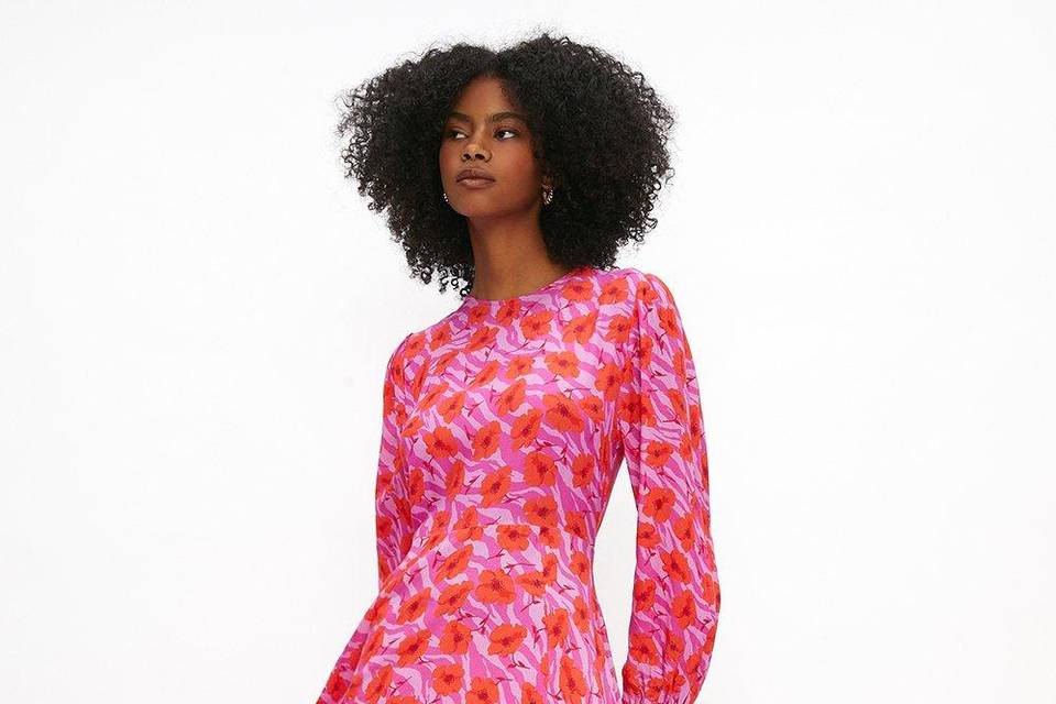 bright wedding guest dresses